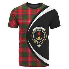 Rattray Modern Tartan Crest T-shirt - Circle Style