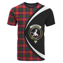 Roxburgh District Tartan Crest T-shirt - Circle Style