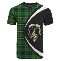 Wallace Hunting Modern Tartan Crest T-shirt - Circle Style