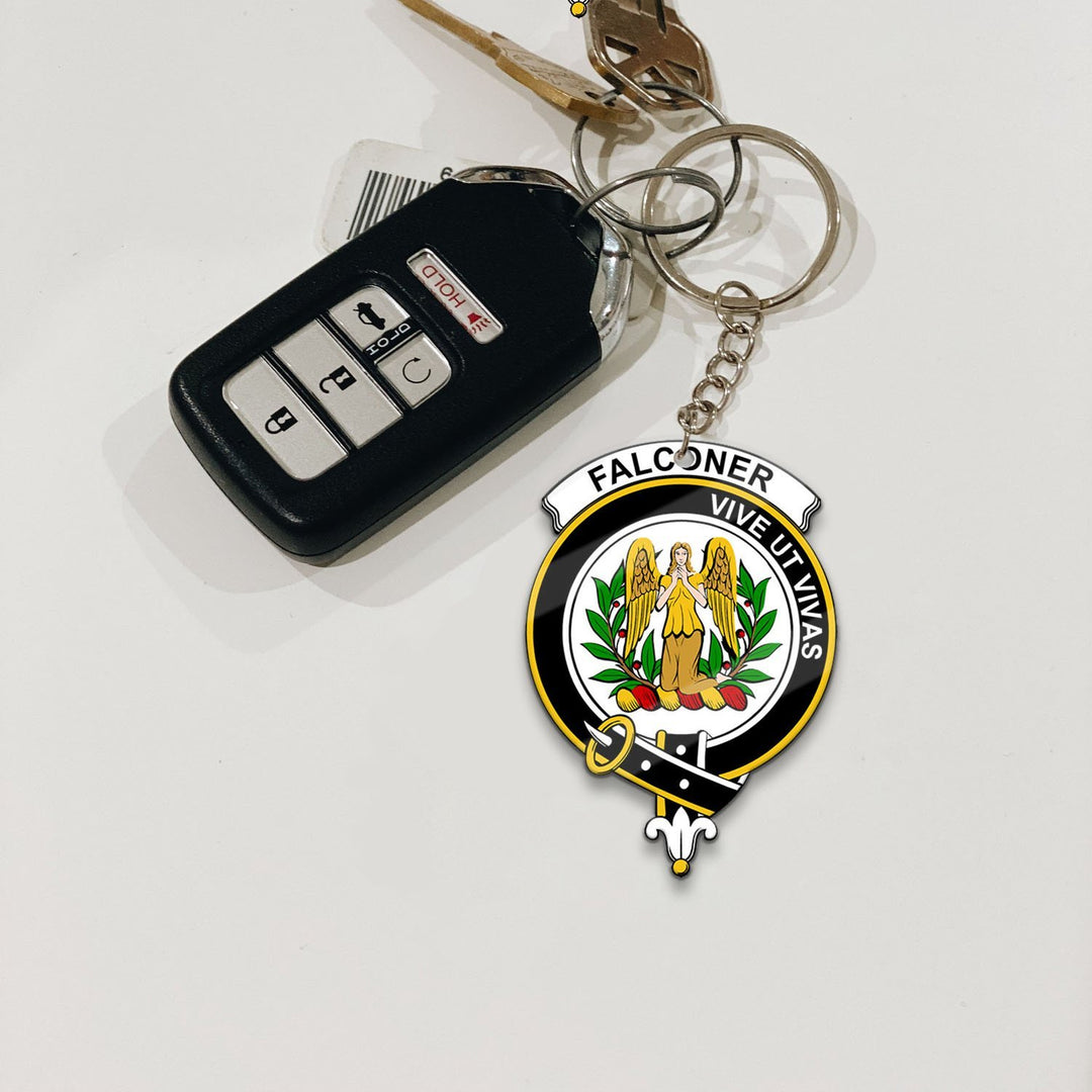 Falconer Crest Keychain