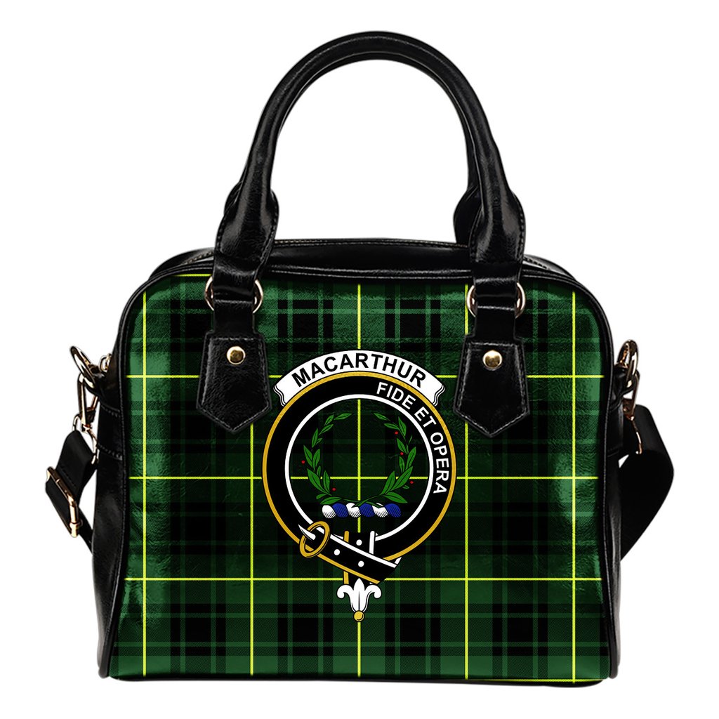 MacArthur Modern Tartan Crest Shoulder Handbags