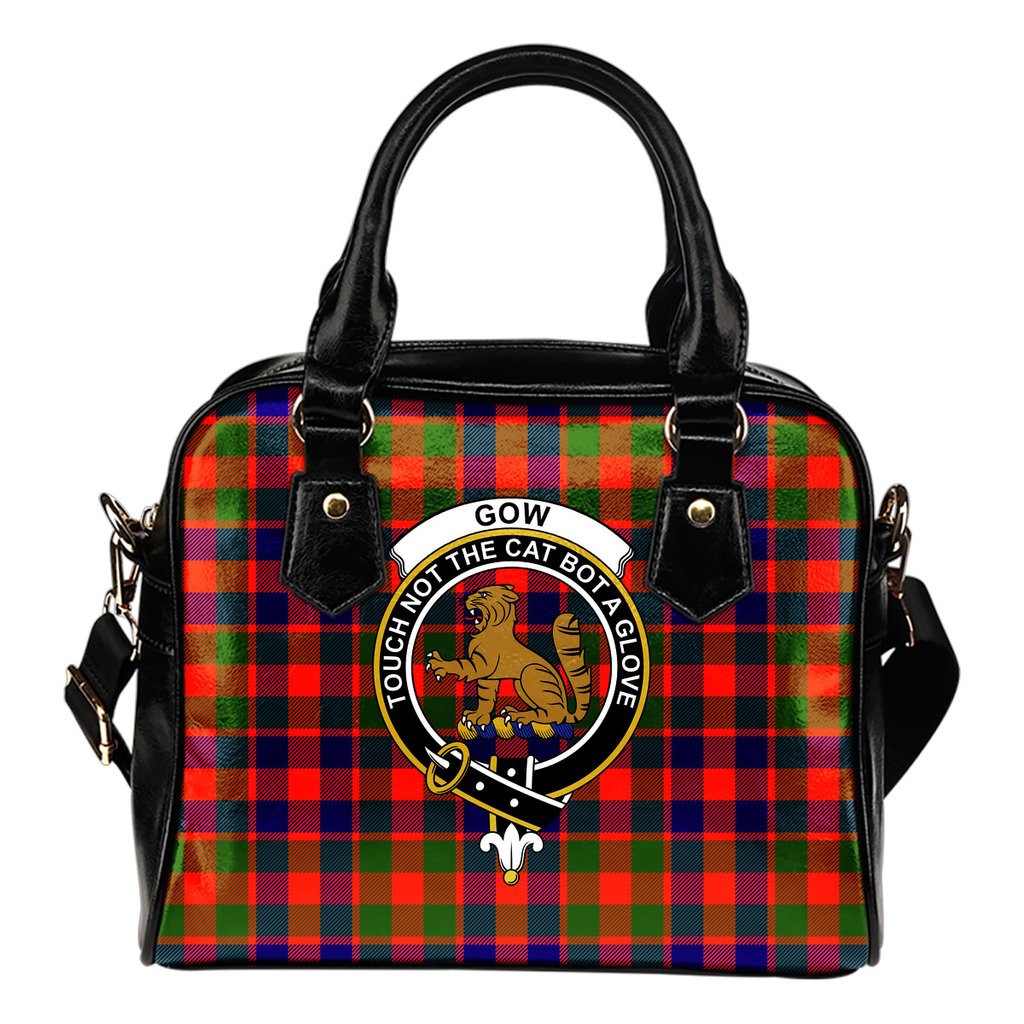 Gow Of Mcgouan Tartan Crest Shoulder Handbags