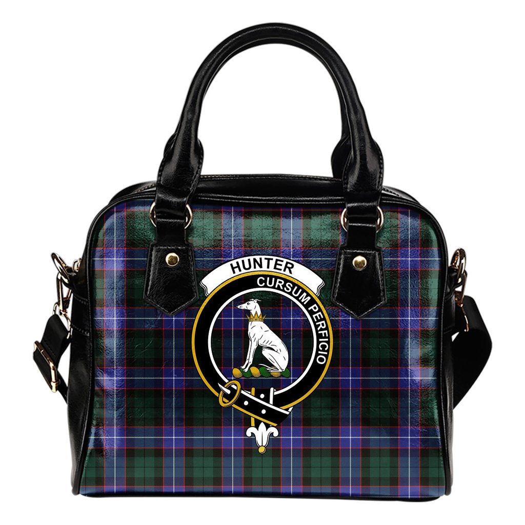 Hunter Modern Tartan Crest Shoulder Handbags