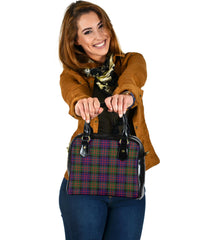 Macdonald Family Modern Tartan Crest Shoulder Handbags - SP