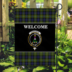 Ferguson Tartan Crest Black Garden Flag