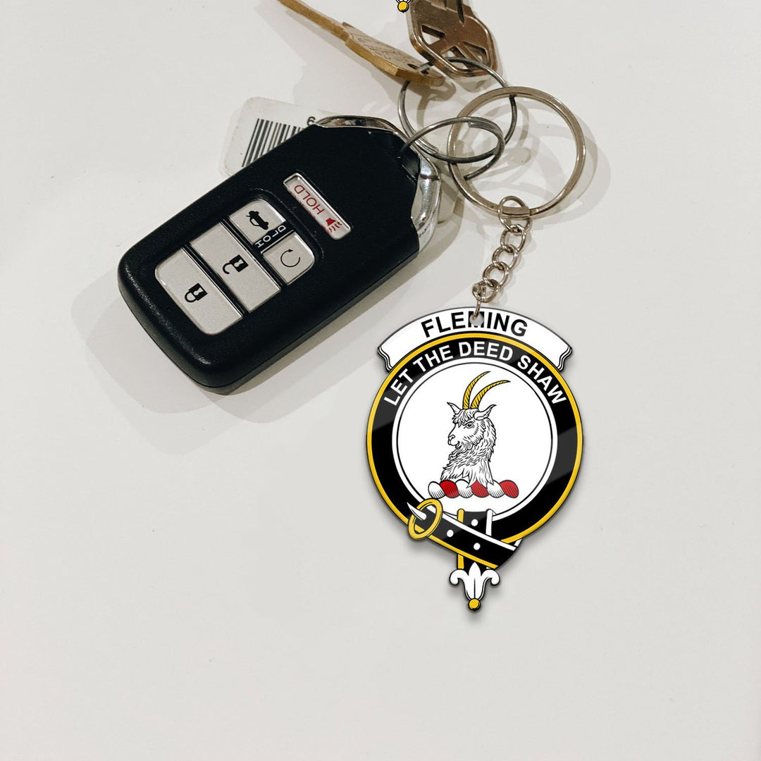 Fleming Crest Keychain