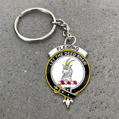 Fleming Crest Keychain