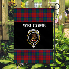 Fotheringham Tartan Crest Black Garden Flag