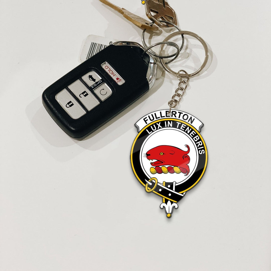 Fullerton Crest Keychain