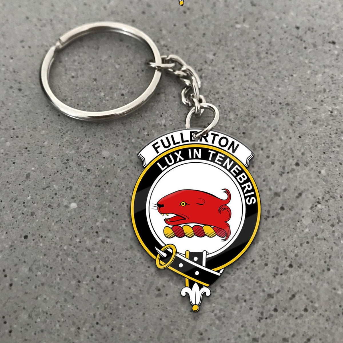 Fullerton Crest Keychain