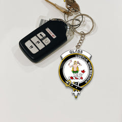 Glass Crest Keychain