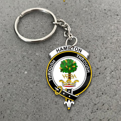 Hamilton Crest Keychain