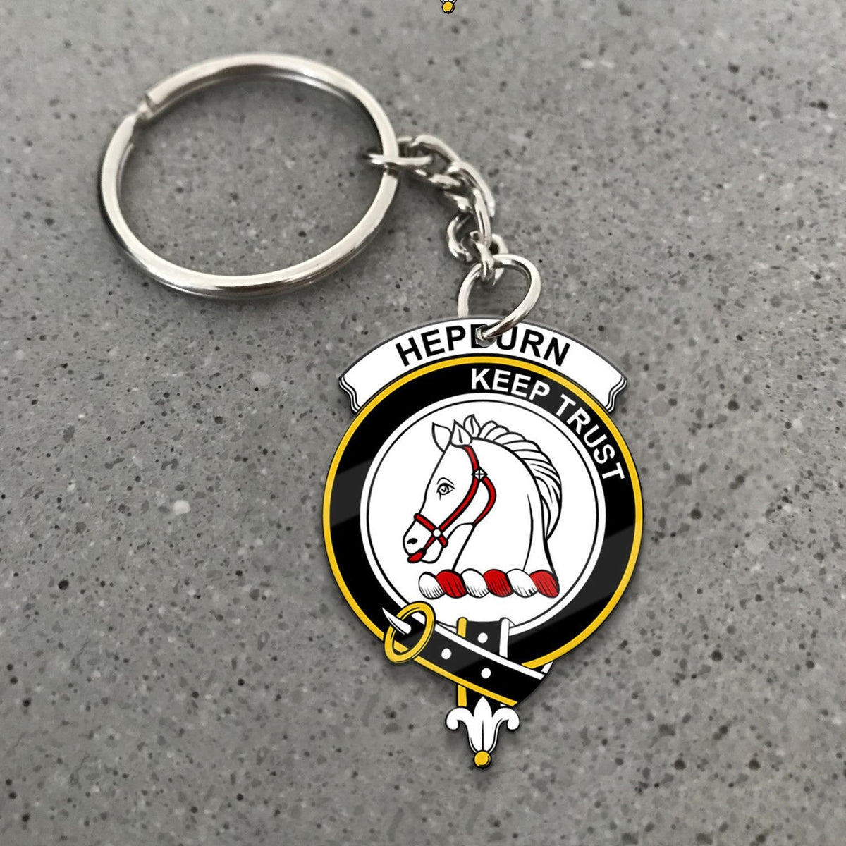 Hepburn Crest Keychain