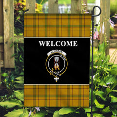 Houston Tartan Crest Black Garden Flag