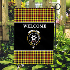 Jardine Tartan Crest Black Garden Flag