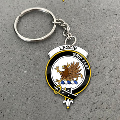 Leslie Crest Keychain