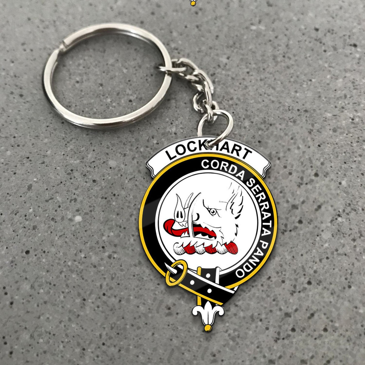 Lockhart Crest Keychain