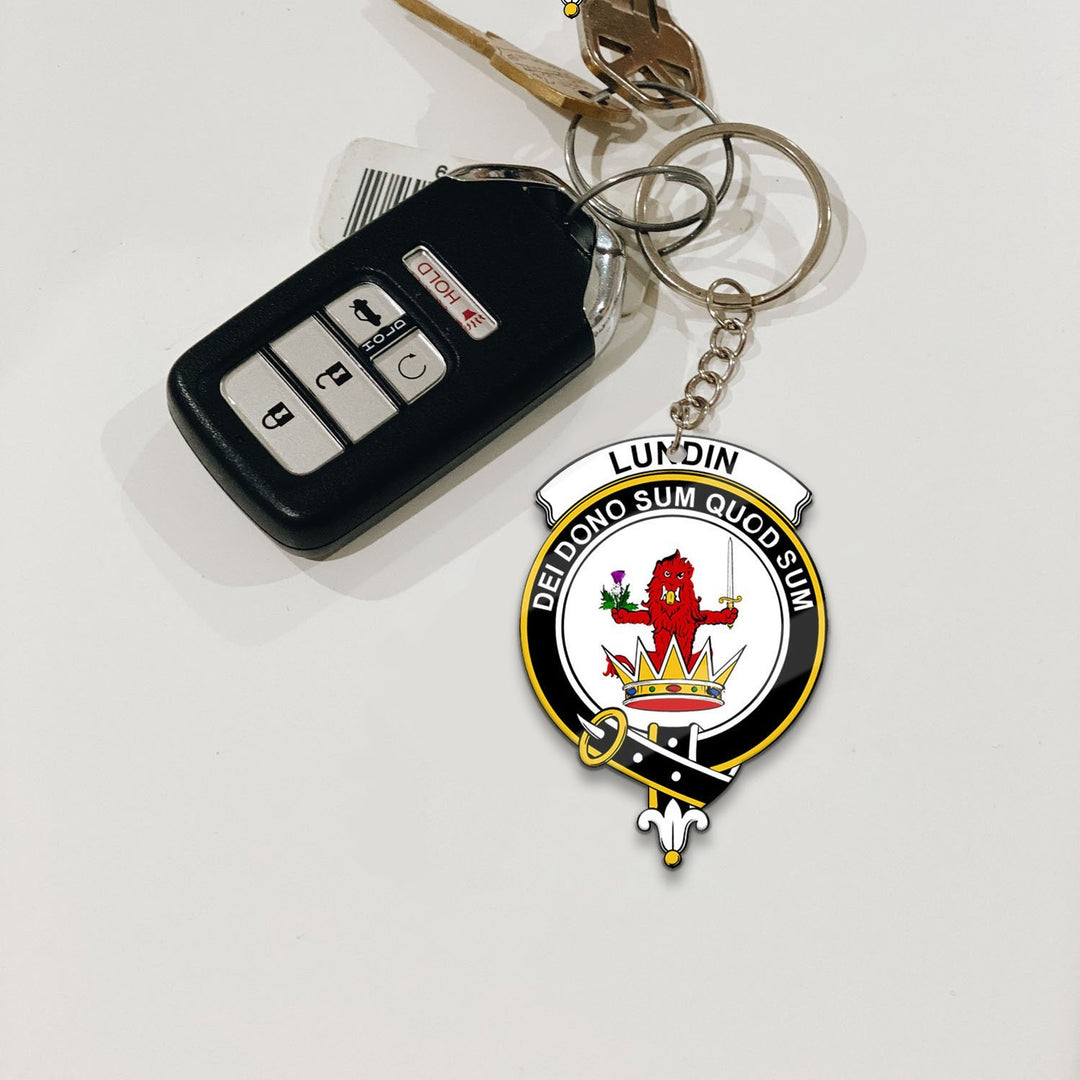 Lundin Crest Keychain