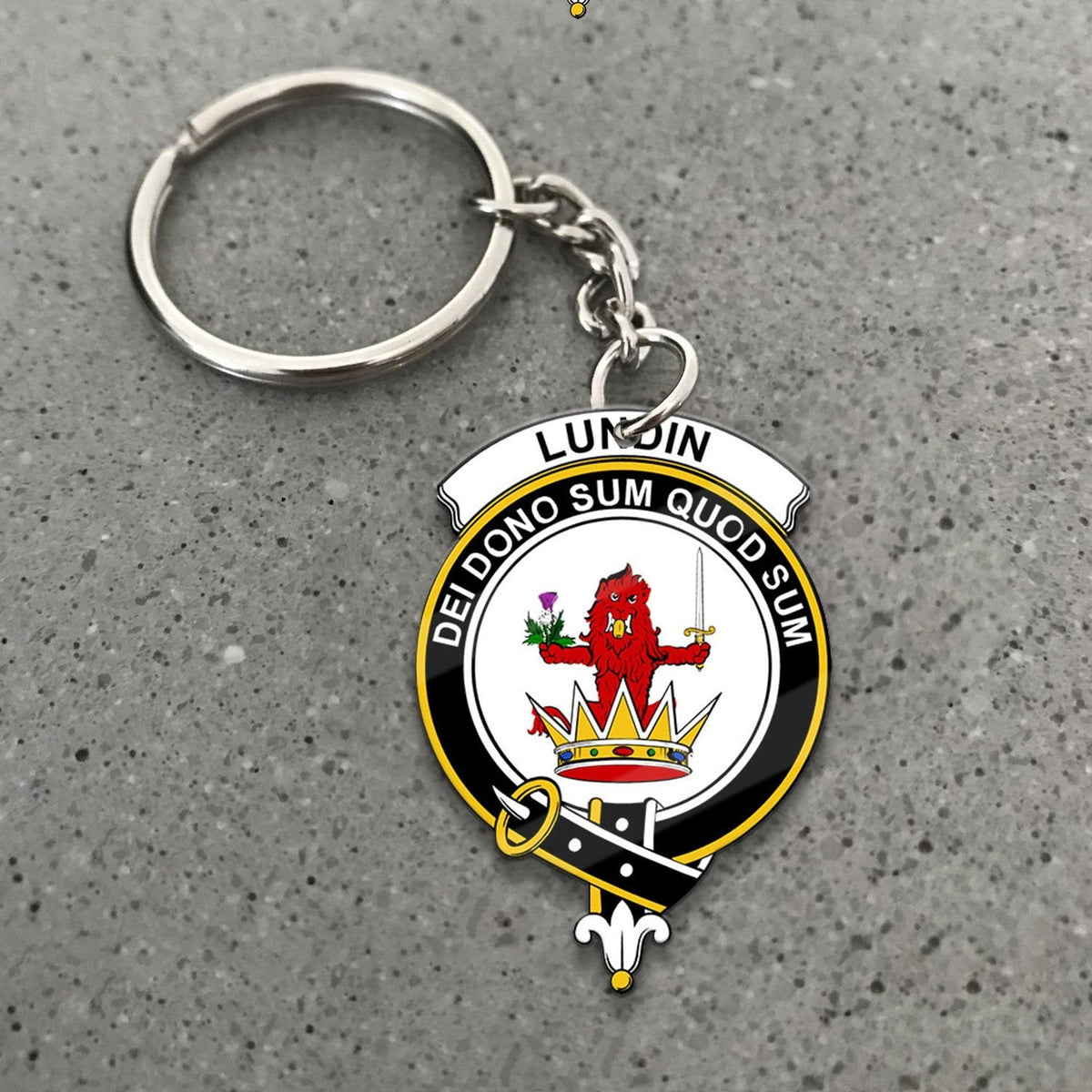 Lundin Crest Keychain