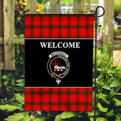 MacDonald (of Sleat) Tartan Crest Black Garden Flag