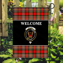 MacGill (Makgill) Tartan Crest Black Garden Flag