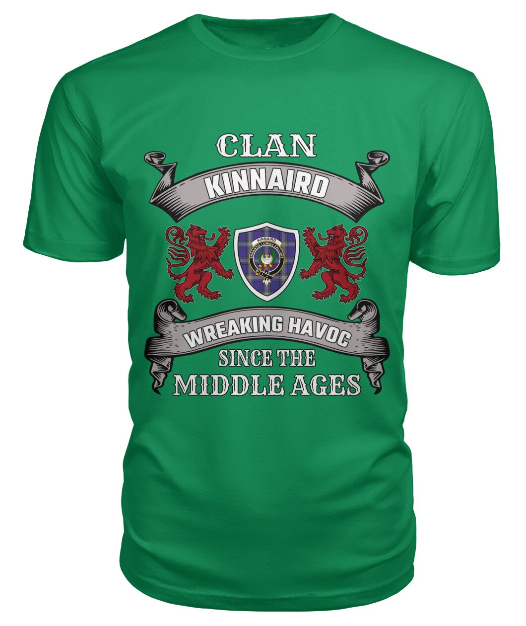 Kinnaird Family Tartan - 2D T-shirt