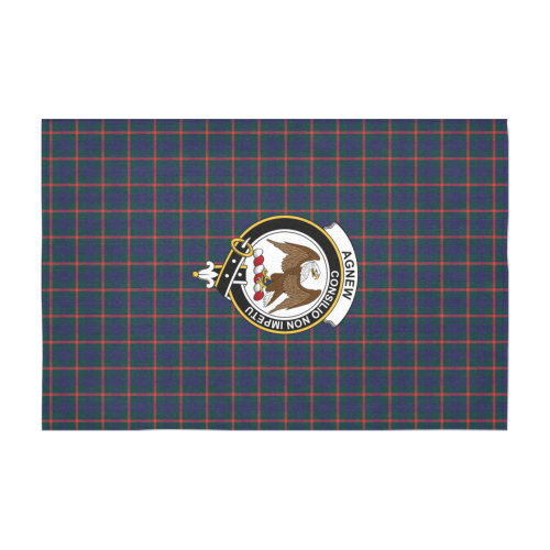 Agnew Modern Tartan Crest Tablecloth