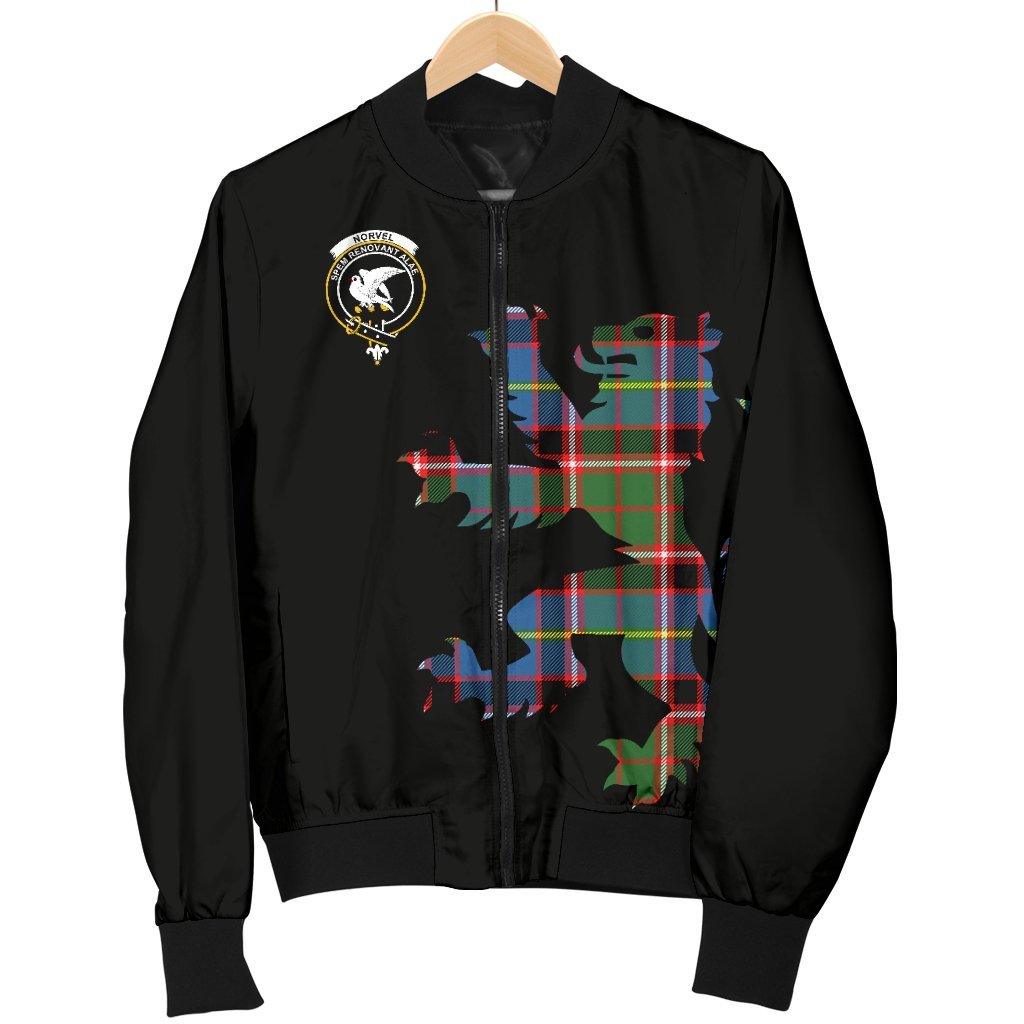 Norvel (Or Norvill) Tartan Bomber Jacket Lion & Thistle