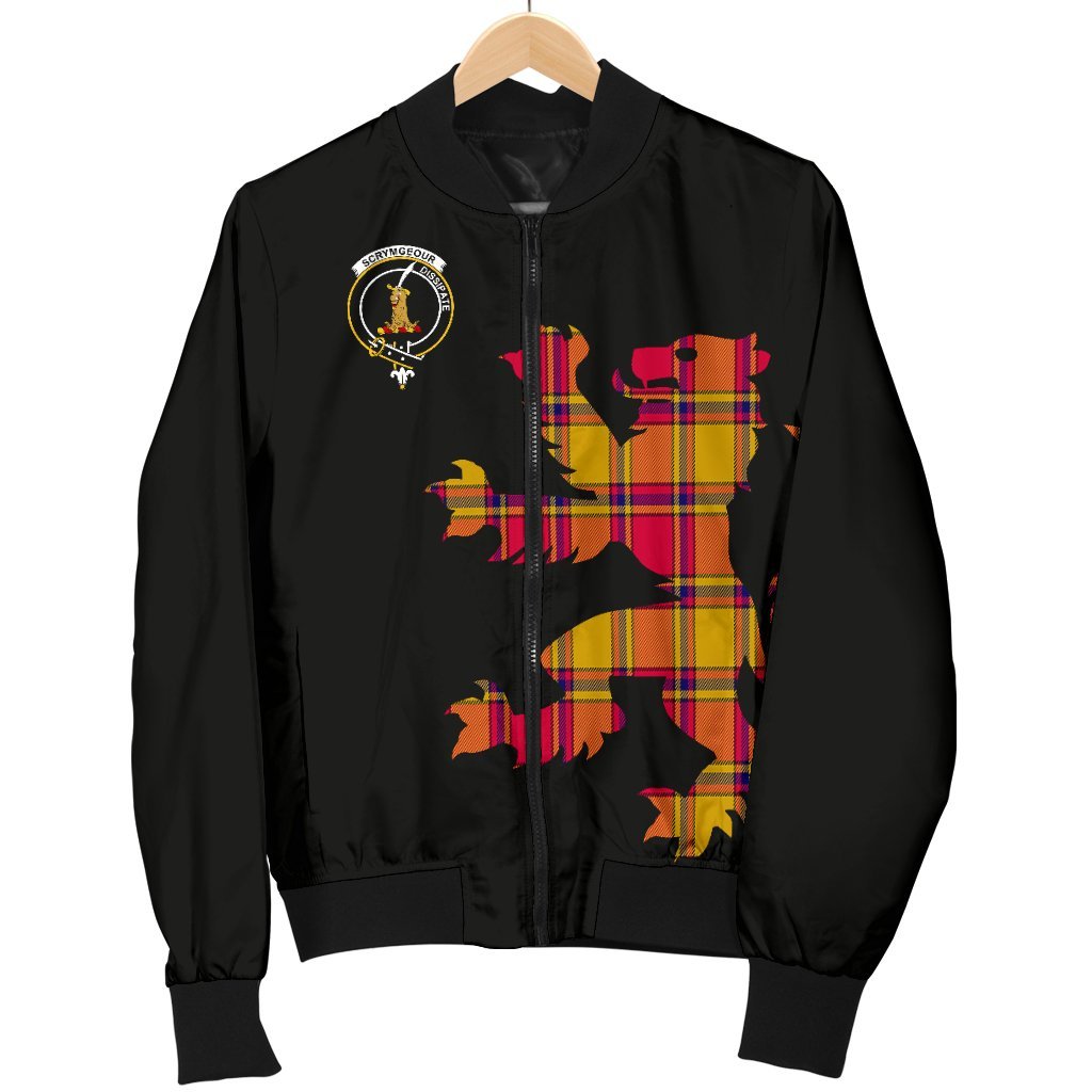 Scrymgeour Tartan Bomber Jacket Lion & Thistle