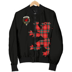 Stewart (Stuart) of Bute Tartan Bomber Jacket Lion & Thistle