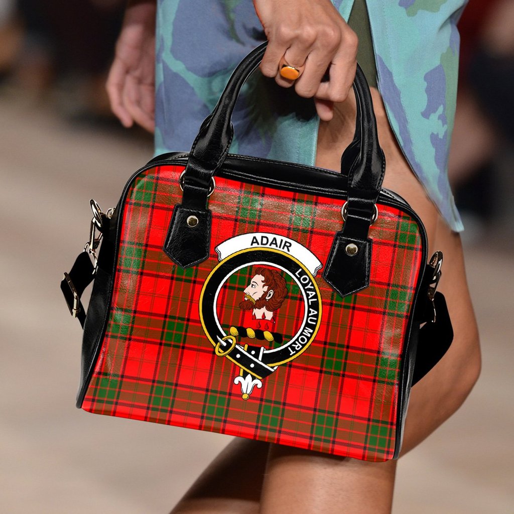 Adair Family Tartan Crest Shoulder Handbags