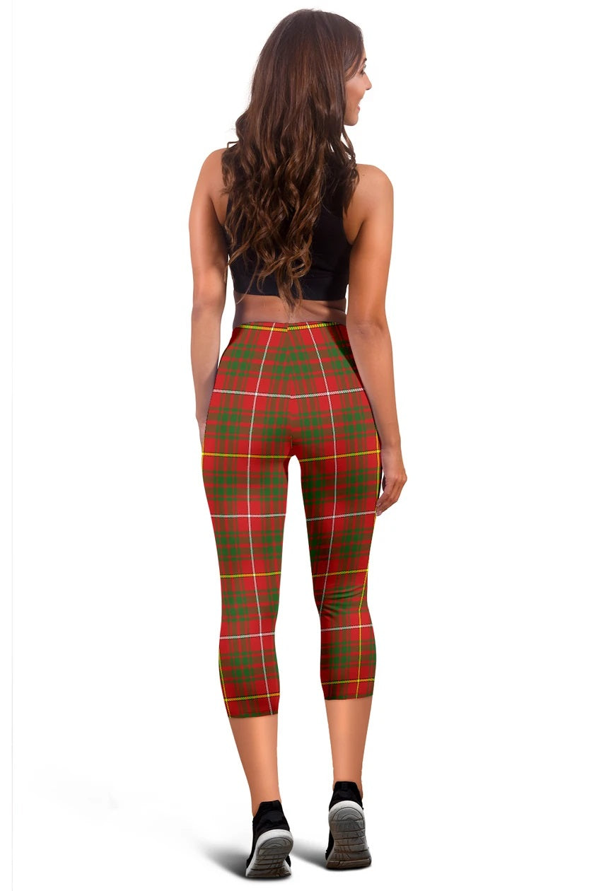 Bruce Family Modern Tartan Capris Leggings