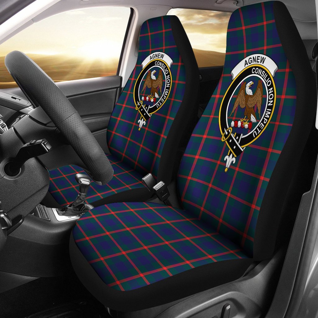 Agnew Family Tartan Crest Car seat cover