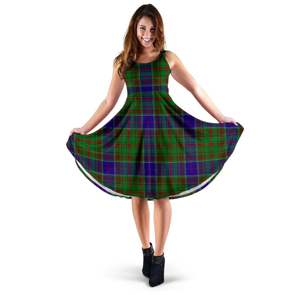 Adam Family Tartan Midi Dress