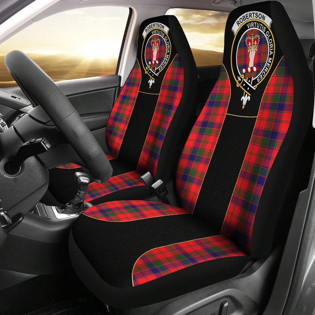 Robertson Family Tartan Crest Car seat cover Special Version