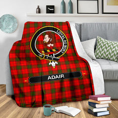 Adair Family Tartan Crest Blankets