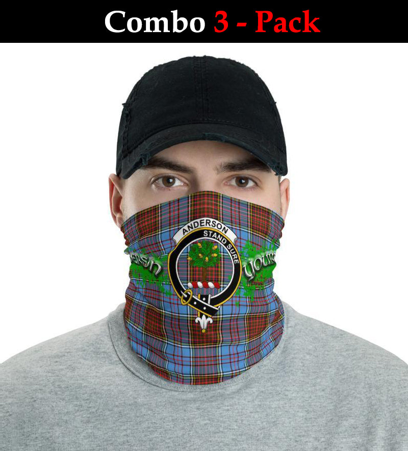 Aderson Tartan Crest Neck Gaiter - Bandana