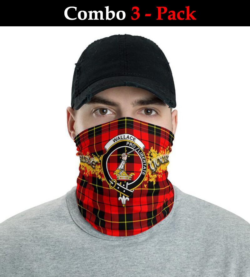 Wallace Tartan Crest Neck Gaiter - Bandana