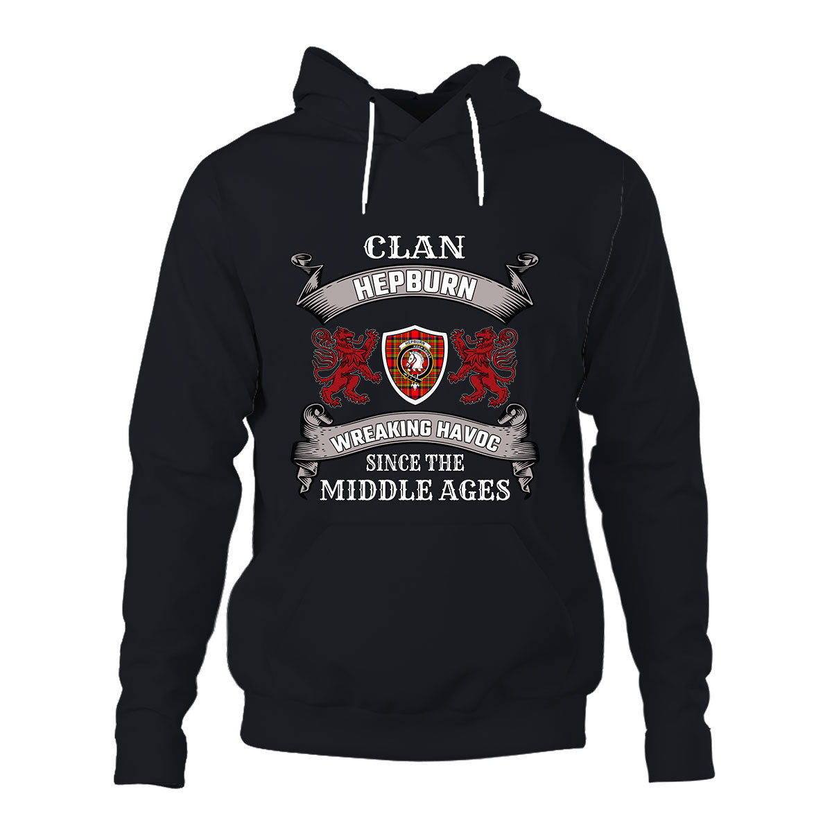 Hepburn Family Tartan - 2D Unisex Hoodie