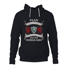 Inglis Family Tartan - 2D Unisex Hoodie