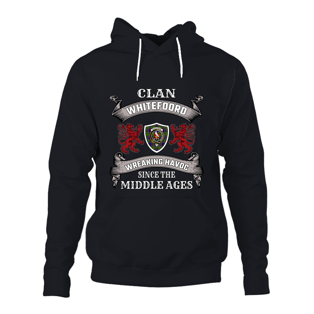 Whitefoord Family Tartan - 2D Unisex Hoodie