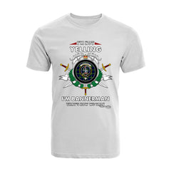 Bannerman Tartan Crest T-shirt - I'm not yelling style