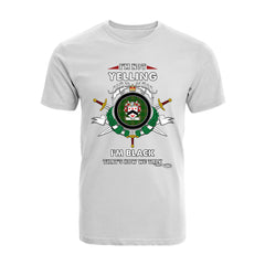 Black Tartan Crest T-shirt - I'm not yelling style