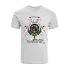 Borthwick Tartan Crest T-shirt - I'm not yelling style