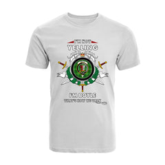 Boyle Tartan Crest T-shirt - I'm not yelling style