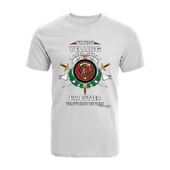 Butter Tartan Crest T-shirt - I'm not yelling style