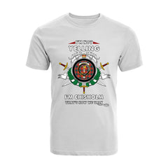 Chisholm Tartan Crest T-shirt - I'm not yelling style