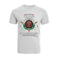 Donnachaidh Tartan Crest T-shirt - I'm not yelling style