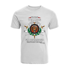 Drummond of Perth Tartan Crest T-shirt - I'm not yelling style