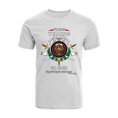 Gow of Skeoch Tartan Crest T-shirt - I'm not yelling style